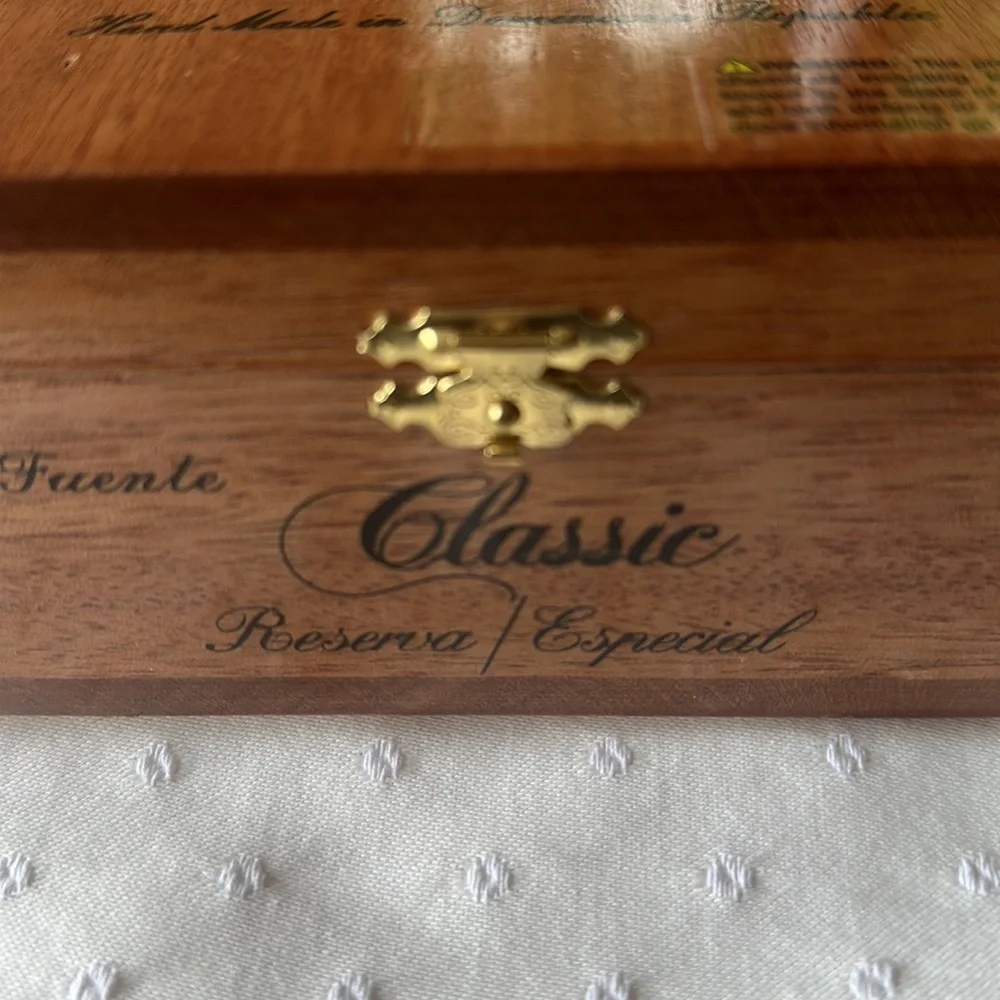 Hemingway wooden cigar boxes (empty)